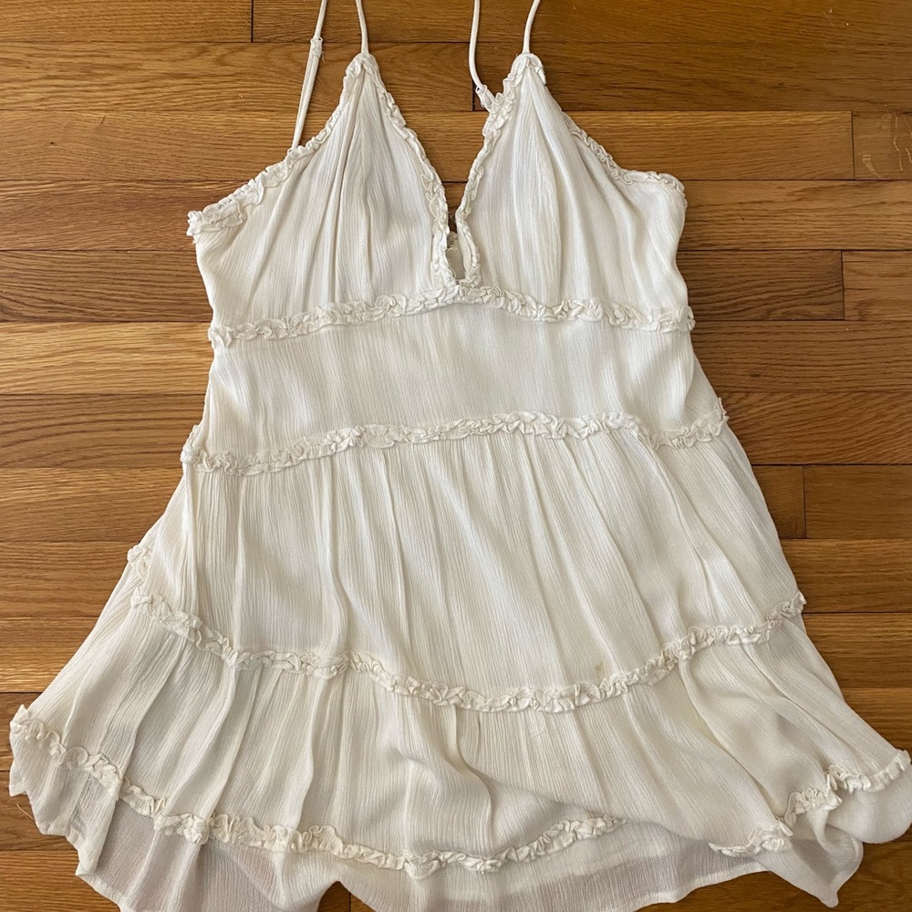 White Strappy Dress - Large